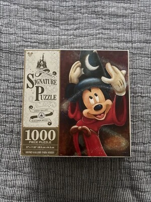 Disney Signature Puzzle Hechicero Mickey 1000 Piezas Rompecabezas Galería Parque Serie Foto 1 de 3