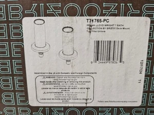 Brizo T71765-PC Deck Mounted Tub Filler Risers Chrome - Picture 1 of 4