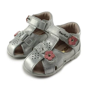 Bartus Girls Closed Toe Leather Sandals with Arch, Ankle, and Orthopedic Support - Picture 1 of 8