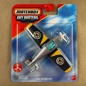 Matchbox Sky Busters MBX Sky Cruiser Plane 50/32 Diecast Silver Blue 2025 - Picture 1 of 6