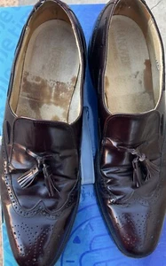 Hanover Master Flex Hombre Marrón Todo Cuero Borla Zapatos de Vestir Talla 14 RR - Imagen 1 de 6