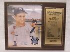 Lou Gehrig New York Yankees 8X10 Len Froio L/E Photo With Plaque &amp; Name Plate