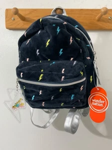 NWT Wonder Nation Mini Backpack - blue/with lighting bolts - Picture 1 of 4