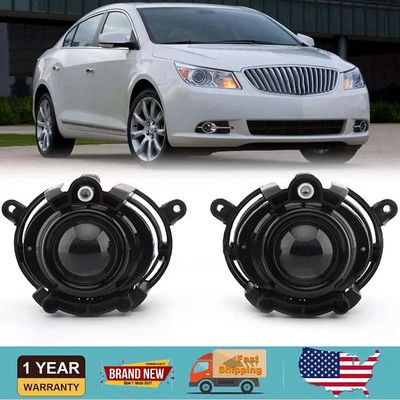 Left+Right Front Fog Lights Lamp For Buick Encore LaCrosse Chevy Malibu Cadillac - Image 1 of 4