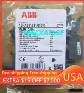 1pcs ABB push button switch lampholder MLBL-01R 24VAC/DC US Free TAX - Picture 1 of 1