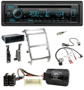 Kenwood Bluetooth DAB CD Lenkrad USB Autoradio für Hyundai IX55 2009-2012 silber - Bild 1 von 10