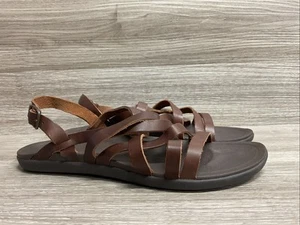 Women's Olukai Awe Awe Leather Strappy Summer Casual Sandals Size 10 - Picture 1 of 9