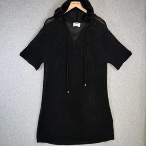 Vestido para mujer Old Navy negro tejido de malla con capucha talla XL ligero - Imagen 1 de 8