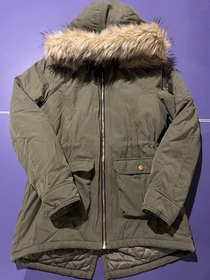 H&M Parka Jacket medium weight for Fall or Light Winter girls sz 10 - Image 1 of 4