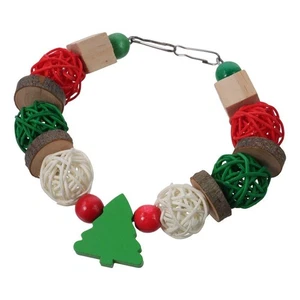 Hanging Teeth Grinding Rattan Ball Colorful Parrot Foraging Toy - Picture 1 of 9