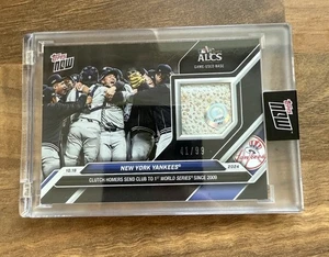 2024 Topps Now NY Yankees ALCS Game Used Base Relic Black /99 856B - Picture 1 of 1
