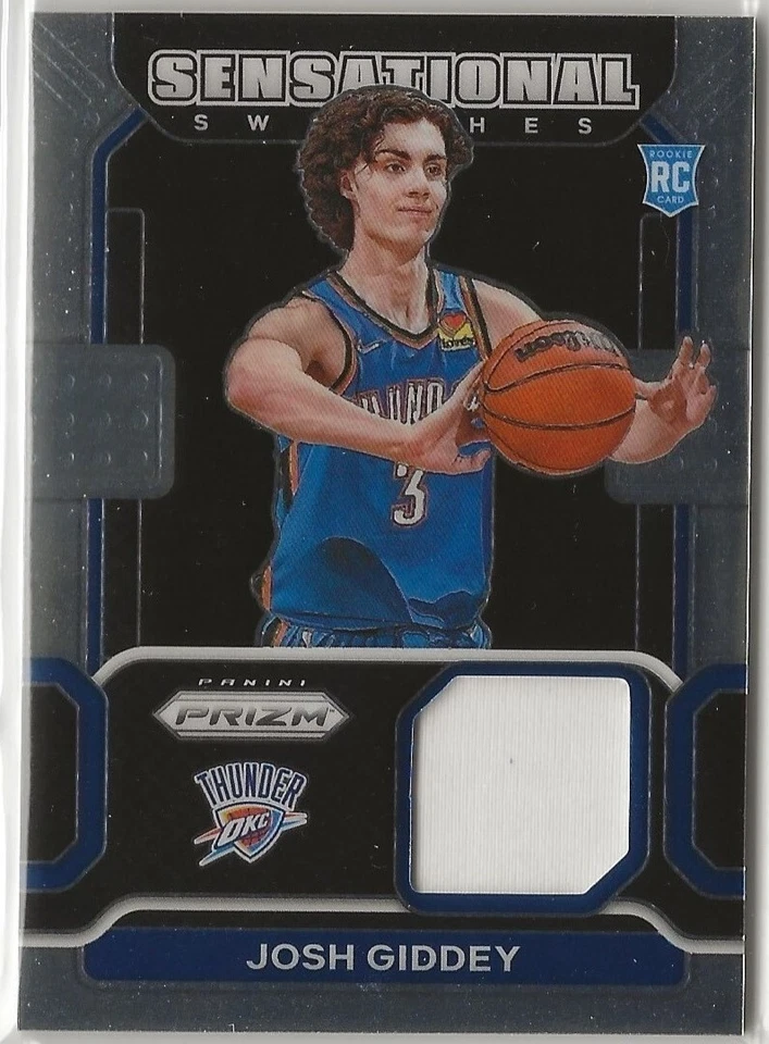 2021 21 Panini Prizm Sensational Swatches Jersey JOSH GIDDEY JSY #SW-JGD GU - Image 1 of 1