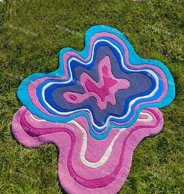 Franky Hand Tufted 100% Pure Woolen Area Rug For Hall Kitchen Living Room rug. - Image 1 of 4