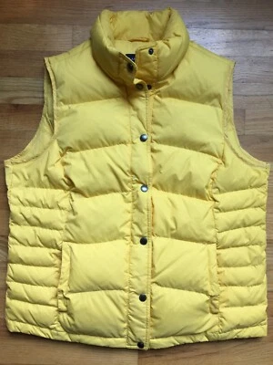 Chaqueta Chaleco Lands End Para Mujer Puffy Puffer Amarillo Invierno Talla Grande Foto 1 de 3