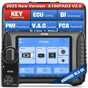 XTOOL X100 PAD3 OBD2 Scanner IMMO Key Programmer Full System Diagnostic Tool - Picture 1 of 22