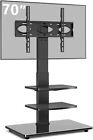 RFIVER Freestanding Swivel Floor TV Stand Tall Unit NEW READ
