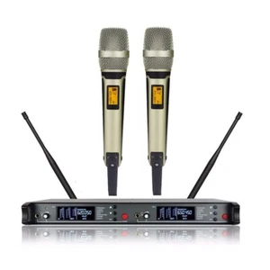 UHF Dual Wireless Microphone System for Sennheiser Vocal SKM 9000 Handheld mic - Picture 1 of 2