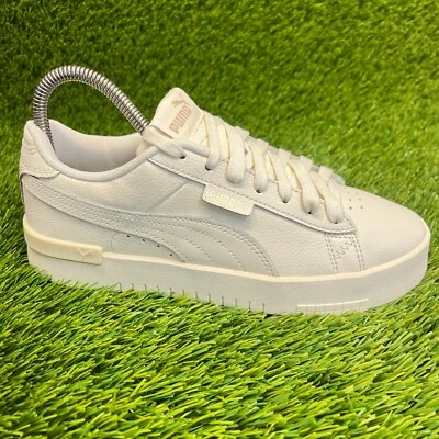 Puma Jada Renew Womens Size 7.5 Cream Casual Leather Lifestyle Shoes Sneakers - Image 1 of 4