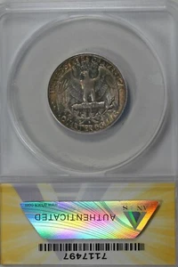 1964-D .25 ANACS MS 65 Washington Quarter, Silver 25 Cents (0.25) - Picture 1 of 2