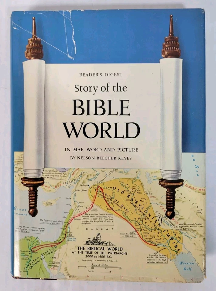 Readers Digest Story Of The Bible In Map, Word And Picture With Map 1962 HDCJ VG - Image 1 of 4