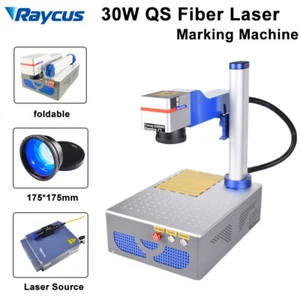 Macchina marcatrice incisore laser fibra Raycus QS 30W 220V 175*175mm per metallo fai da te - Foto 1 di 11
