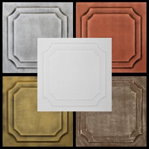 Styrofoam Ceiling Tile 20x20 Glue Up Painted Different Colors R8 PACK OF 6 - Picture 1 of 17