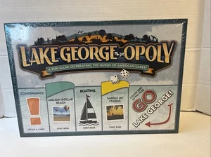 Lake George Monopoly Board Game NIB/Factory Sealed In Plastic Lake George Opoly - Picture 1 of 7
