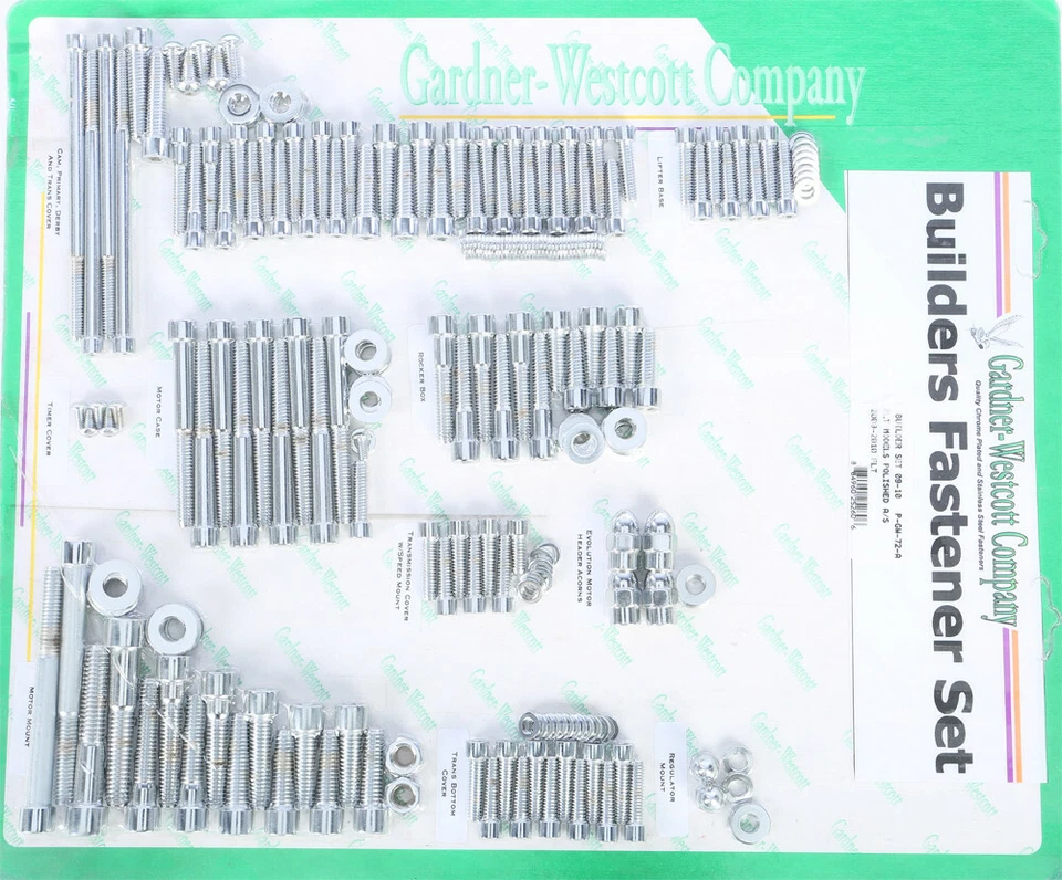 Gardner-Westcott Builders Fastener Set | P-GW-72-A - Image 1 of 1