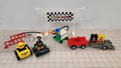 Vintage Lego Duplo Explore Racing Set 3614 Pieces Incomplete  - Image 1 of 3