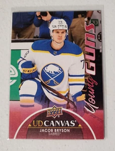 2021-22 Upper Deck Series 1 Canvas Young Guns C101 Jacob Bryson Buffalo Sabres - Picture 1 of 2