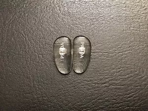 Repuesto de almohadillas nasales de 15 mm para gafas/gafas de sol PRADA con tornillos plateados - Imagen 1 de 5