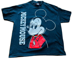 VINTAGE DISNEY DESIGNS USA MICKEY MOUSE GRAPHIC T-SHIRT FRONT AND BACK SZ 4XL