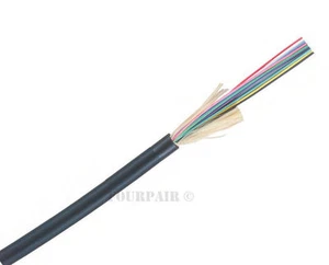 Indoor/Outdoor 24-Strand Singlemode Fiber Optic Cable CMP - Custom Cuts per Foot - Picture 1 of 1