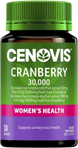 Cenovis Cranberry 30,000 High Strength Formula, Supports Urinary Tract and Maint - Picture 1 of 5