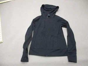 Zella Size L(10/12) Girls Black Full Zip Pockets Hooded Athletic Jacket 1RE11 - Picture 1 of 8