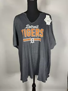 Genuine Merchandise Women’s Detroit Tigers V Neck Short Sleeve Shirt Sz:4x NWT - Picture 1 of 5