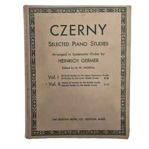Czerny Selected Piano Studies Heinrich Germer 1946 Boston Music Co. Noten - Bild 1 von 13