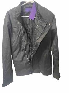 NWT Jack and Jones Men's Large Black Slim Fit Jacket 97% Cotton Size 175/96A/M