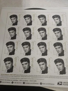 Collectible elvis presley Forever Stamps,full Sheet - Picture 1 of 3
