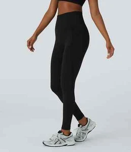 Neu Halara nahtlose 7/8 hoch tailliert geraffte einfache Leggings Po-Lift Neu mit Etikett Größe S - Bild 1 von 11
