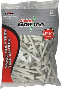 Pride Golf Tee, 2-1/8 inch Deluxe Tee, 50 Count Bag - Picture 1 of 5