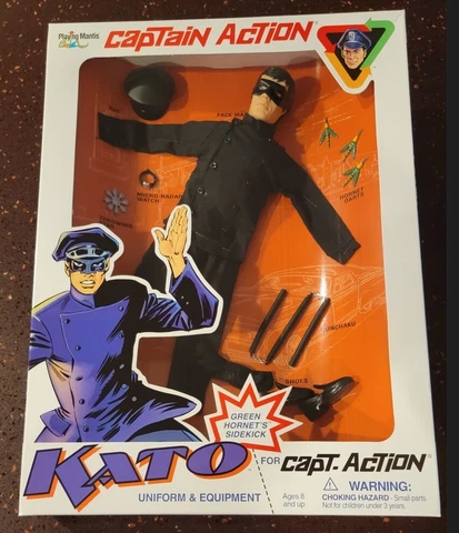 Captain ACTiON as KATO (from Green Hornet) figure UNIFORM & EQUIPMENT set MIB!!! Cover