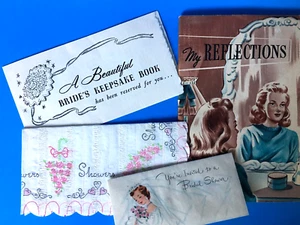 Servilleta de ducha nupcial vintage, invita y más, mediados de siglo - Imagen 1 de 13
