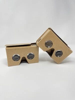 Set of 2 Genuine GOOGLE Cardboard VR Virtual Reality Viewer - Image 1 of 4