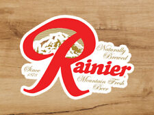 Rainier Beer Logo Premium Vinyl Sticker Decal 3x2.5 Breweriana