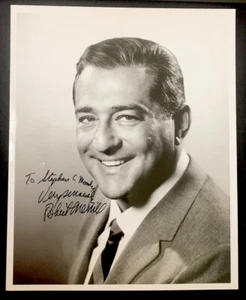 Fotografía vintage firmada a mano Robert Merrill 8""X10"" barítono metropolitano OPERA - Imagen 1 de 3