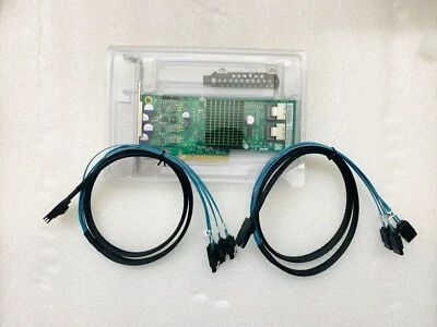 SuperMicro AOC-S2308L-L8i 8 Ports IT Mode PCIe 6Gb/s + 2* SFF8087 SATA Cable - Image 1 of 3