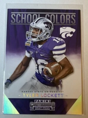 2015 Panini Contenders Tyler Lockett #38 Draft Picks School Colors Kansas State - Image 1 of 2