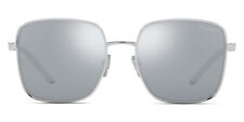 Prada PR 55YS Silver/Light Blue Silver Mirrored (1BC02R) Sunglasses