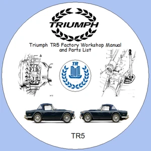 Manual de taller de fábrica Triumph TR5 y lista de piezas - Imagen 1 de 9